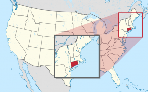 Vị trí địa li bang Connecticut