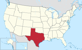 Vị trí địa lí bang Texas